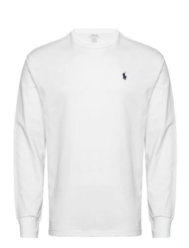 Classic Fit Jersey Long-Sleeve T-Shirt Tops T-Langærmet Skjorte White ...