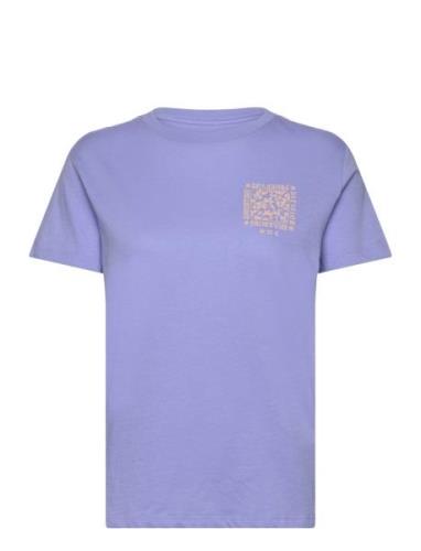 Ss A/Div Tee Sport T-shirts & Tops Short-sleeved Purple Billabong