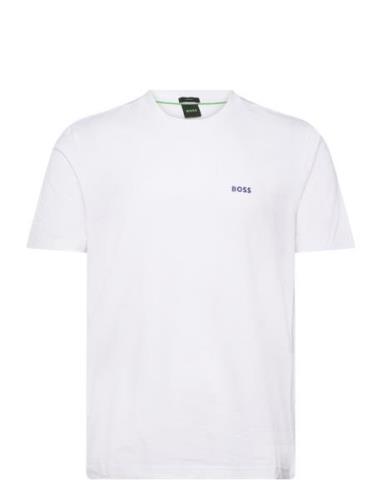 Tee Tape Sport T-Kortærmet Skjorte White BOSS