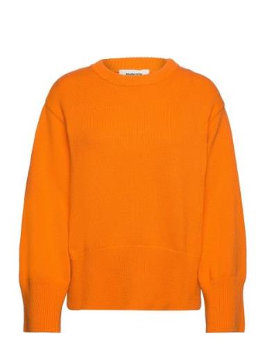 Corbinmd O-Neck Tops Knitwear Jumpers Orange Modström