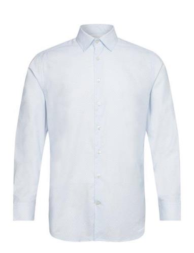 Slhslimdetail Shirt Ls Classic Noos Tops Shirts Casual Blue Selected H...