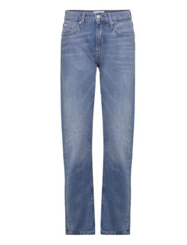 Low Rise Straight Bottoms Jeans Straight-regular Blue Calvin Klein Jea...