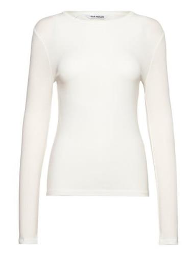 Srfenja O-Neck Top Tops T-shirts & Tops Long-sleeved White Soft Rebels
