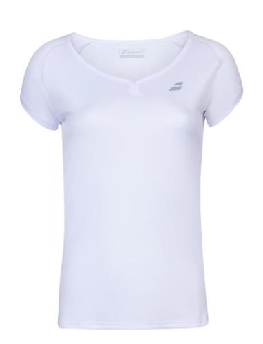 Play Cap Sleeve Top Women Sport T-shirts & Tops Short-sleeved White Ba...