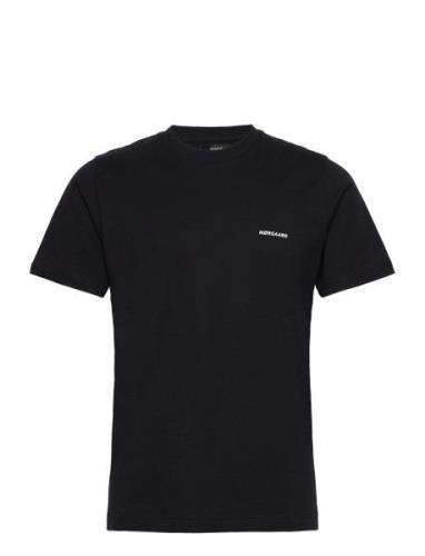 Organic Twin Akio Tee Tops T-Kortærmet Skjorte Black Mads Nørgaard