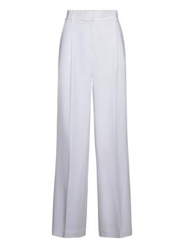 Pleated Wide Leg Pant Bottoms Trousers Suitpants White Michael Kors