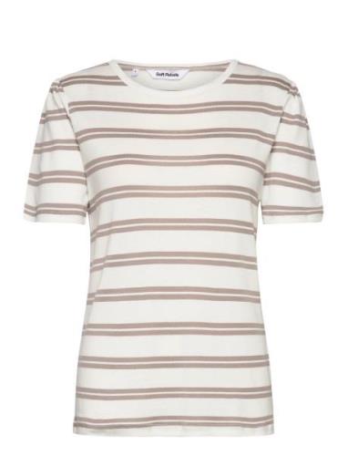 Sremelia T-Shirt Tops T-shirts & Tops Short-sleeved Cream Soft Rebels