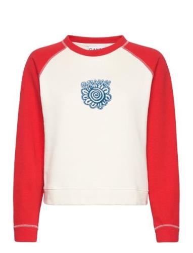 Isoli Raglan Contrast Sleeve Sweatshirt Tops Sweatshirts & Hoodies Swe...
