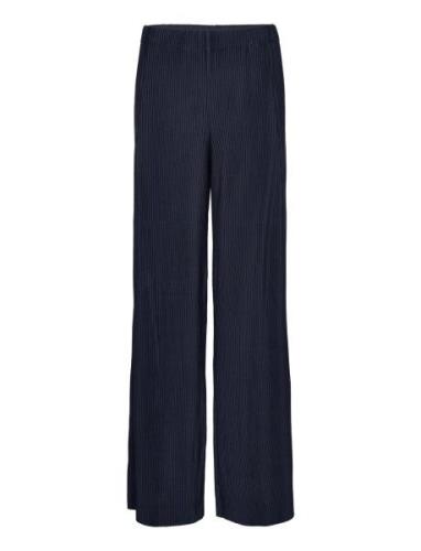 Pants Wide L Bottoms Trousers Wide Leg Navy Tom Tailor