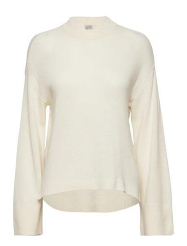 Yasfrido Ls Wide Knit Pullover S. Noos Tops Knitwear Jumpers Cream YAS