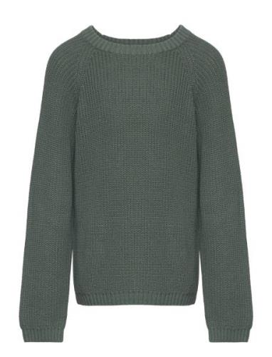 Nmmemlen Ls Knit Lil Tops Knitwear Pullovers Green Lil'Atelier