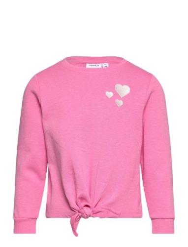 Nmflucca Sweat Bru Tops Sweatshirts & Hoodies Sweatshirts Pink Name It