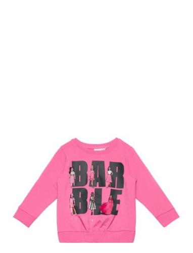 Nmfalma Barbie Sweat Bru Box Sky Tops Sweatshirts & Hoodies Sweatshirt...