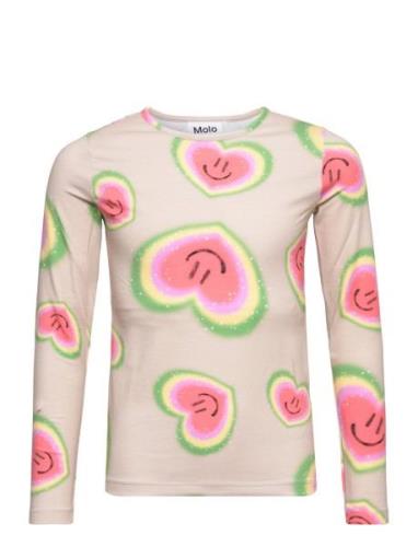 Rose Tops T-shirts Long-sleeved T-Skjorte Multi/patterned Molo