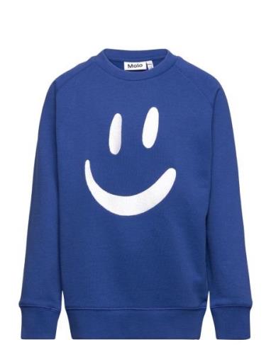 Mike Tops Sweatshirts & Hoodies Sweatshirts Blue Molo