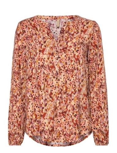 Sc-Minea Tops Blouses Long-sleeved Brown Soyaconcept