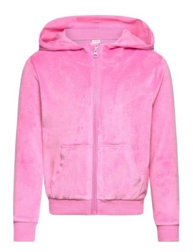 Nmfnajala Ls Vel Card Wh Tops Sweatshirts & Hoodies Hoodies Pink Name ...
