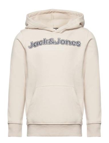 Jorlakewood Sweat Hood Bf Jnr Tops Sweatshirts & Hoodies Hoodies Cream...