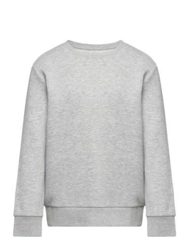 Sweatshirt Basic Melange Tops Sweatshirts & Hoodies Sweatshirts Grey L...