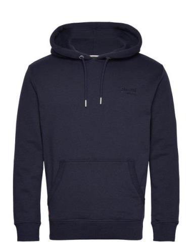Essential Logo Hoodie Tops Sweatshirts & Hoodies Hoodies Navy Superdry