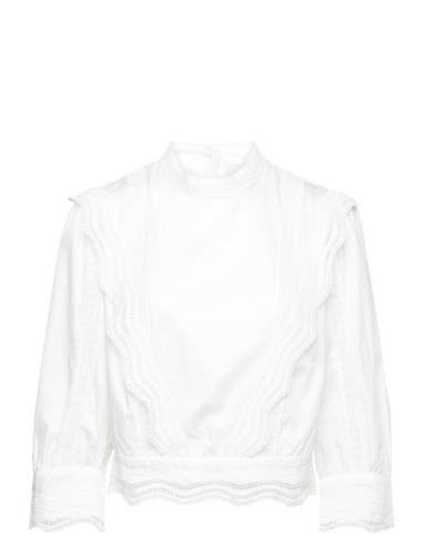 Blouse Tops Blouses Long-sleeved White IVY OAK
