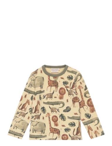 Sweatshirt Ls Aop Tops T-shirts Long-sleeved T-Skjorte Multi/patterned...