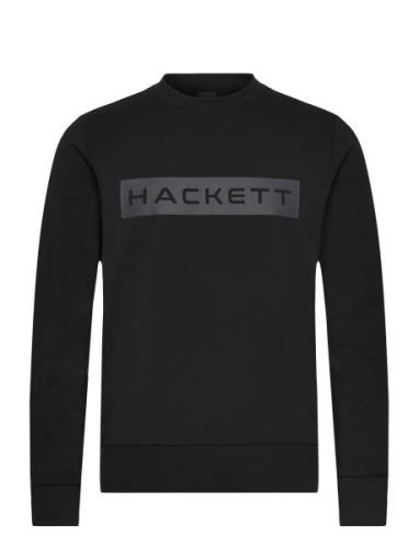 Essential Sp Crew Tops Sweatshirts & Hoodies Sweatshirts Black Hackett...