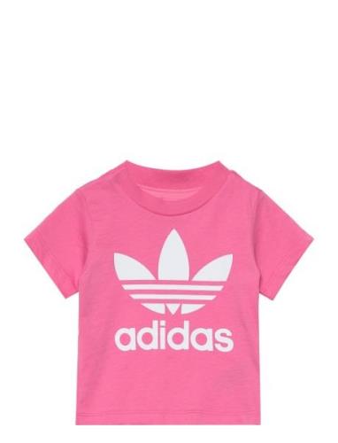 Trefoil Tee Sport T-Kortærmet Skjorte Pink Adidas Originals