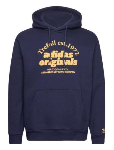 Grf Hoodie Sport Sweatshirts & Hoodies Hoodies Navy Adidas Originals