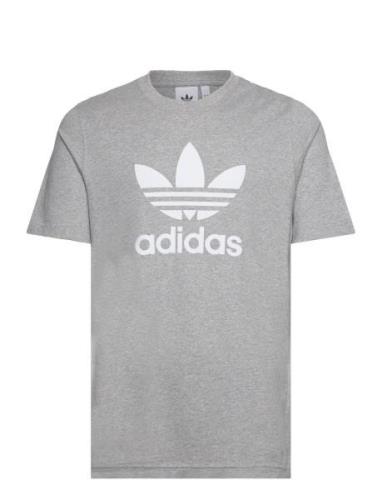 Trefoil T-Shirt Sport T-Kortærmet Skjorte Grey Adidas Originals