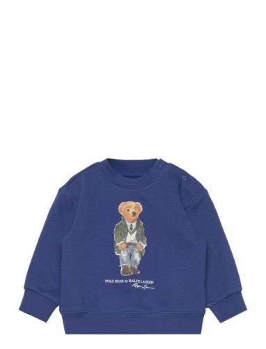 Polo Bear Fleece Sweatshirt Tops Sweatshirts & Hoodies Sweatshirts Blu...