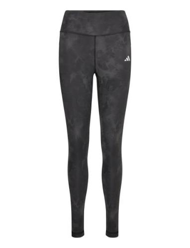 Te Aop Flower L Sport Running-training Tights Black Adidas Performance