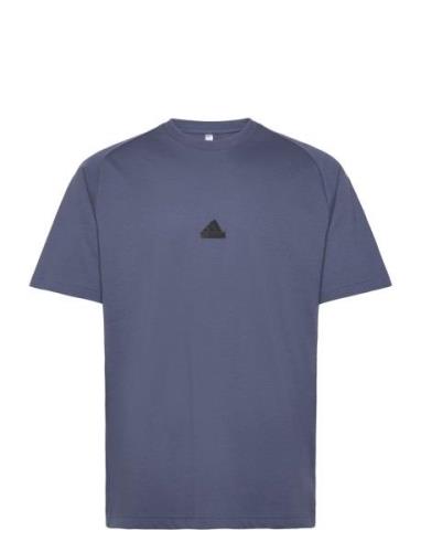 M Z.n.e. Tee Tops T-Kortærmet Skjorte Blue Adidas Sportswear