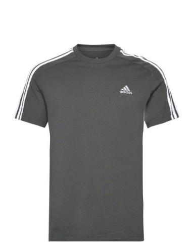 M 3S Sj T Sport T-Kortærmet Skjorte Grey Adidas Sportswear