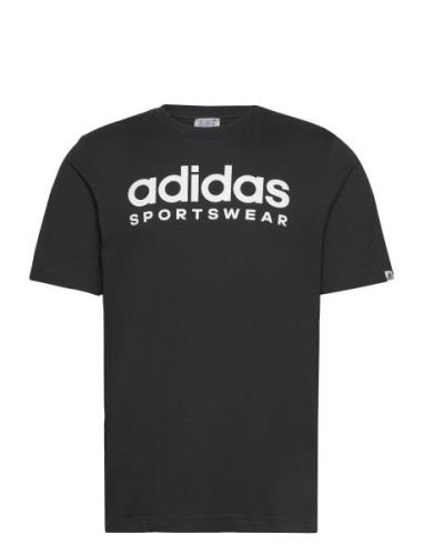Spw Tee Sport T-Kortærmet Skjorte Black Adidas Sportswear