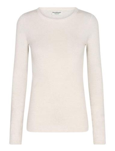 Bs Aurelie Regular Fit T-Shirt Tops T-shirts & Tops Long-sleeved White...