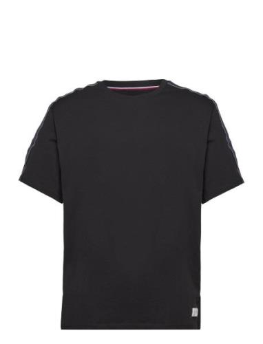 Ss Tee Logo Tops T-Kortærmet Skjorte Black Tommy Hilfiger