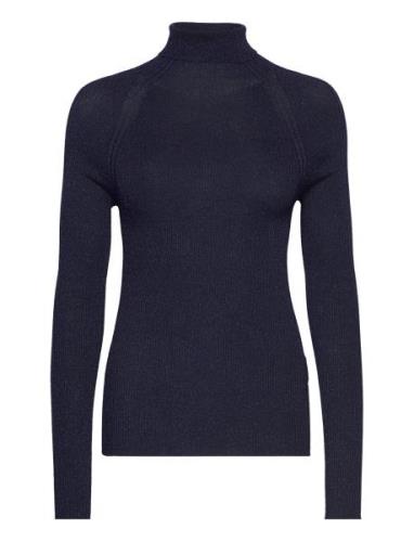 Frosina Tops Knitwear Turtleneck Blue BOSS