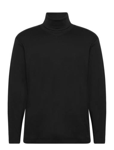 Longsleeve Turtleneck Tops T-Langærmet Skjorte Black Tom Tailor