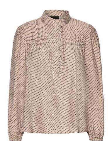 Lr-Dalton Tops Blouses Long-sleeved Beige Levete Room