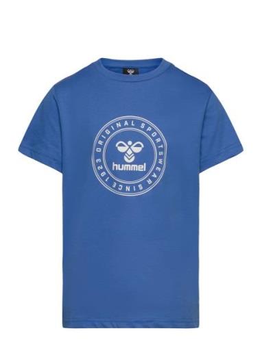 Hmltres Circle T-Shirt S/S Sport T-Kortærmet Skjorte Blue Hummel