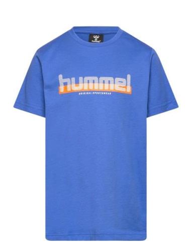 Hmlvang T-Shirt S/S Sport T-Kortærmet Skjorte Blue Hummel