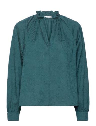 Karookhi Blouse 15043 Tops Blouses Long-sleeved Blue Samsøe Samsøe