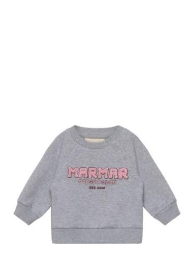 Theos B Tops Sweatshirts & Hoodies Sweatshirts Grey MarMar Copenhagen