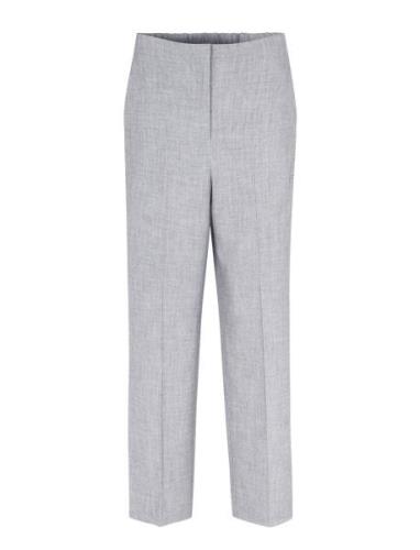 Evali Classic Trousers Bottoms Trousers Straight Leg Grey Second Femal...