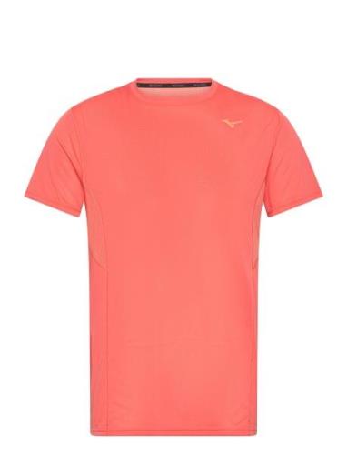 Dryaeroflow Tee Sport T-Kortærmet Skjorte Orange Mizuno