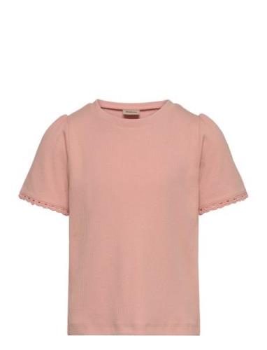 T-Shirt S/S Iris Tops T-Kortærmet Skjorte  Wheat