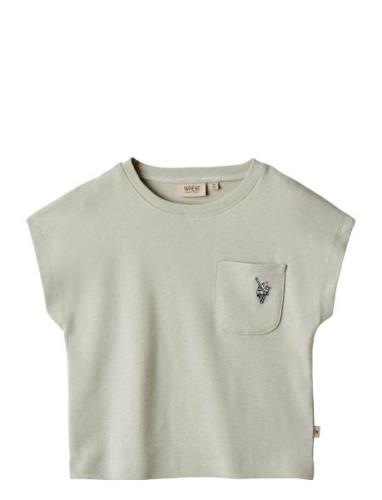 T-Shirt S/S Signe Tops T-Kortærmet Skjorte Green Wheat
