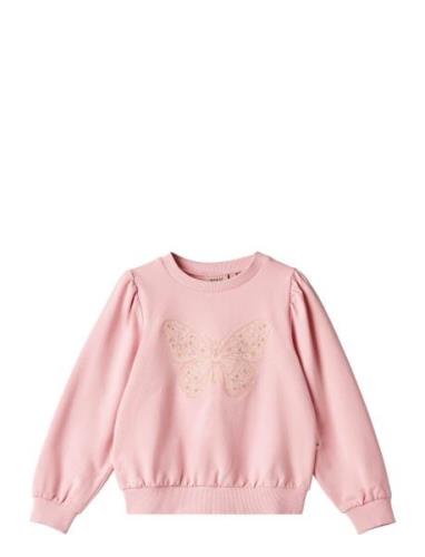 Sweatshirt Embroidery Vega Tops Sweatshirts & Hoodies Sweatshirts Pink...