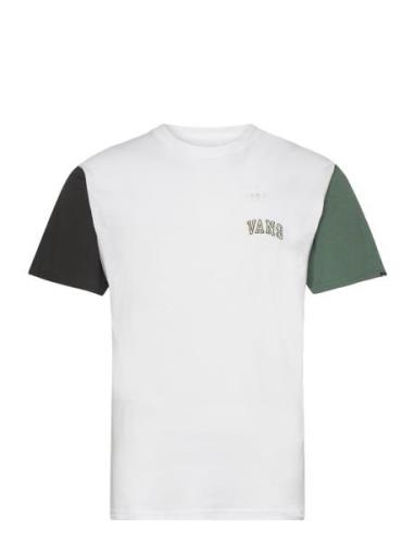 Colorblock Varsity Ss Tee Sport T-Kortærmet Skjorte White VANS